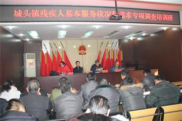 图为在城头镇开展培训工作现场