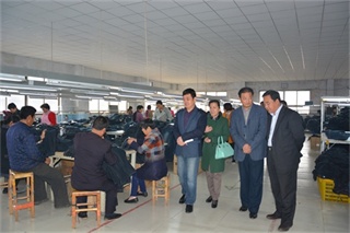 图为领导实地察看现场2