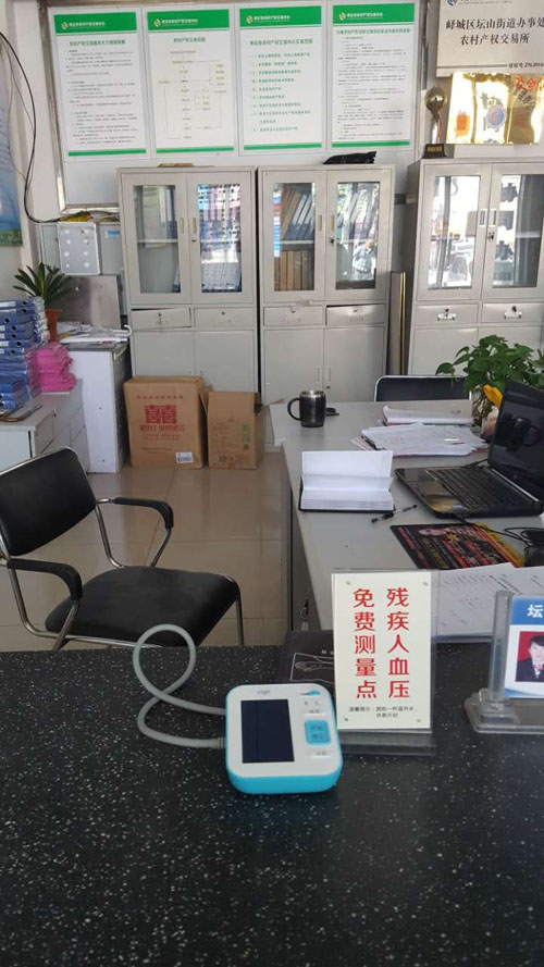 图为调研基层残联组织规范化建设情况