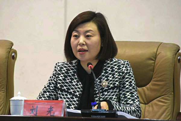 图为滕州市委副书记刘光致辞