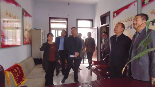市残联调研组参观薛城区陶庄镇残联规范化建设