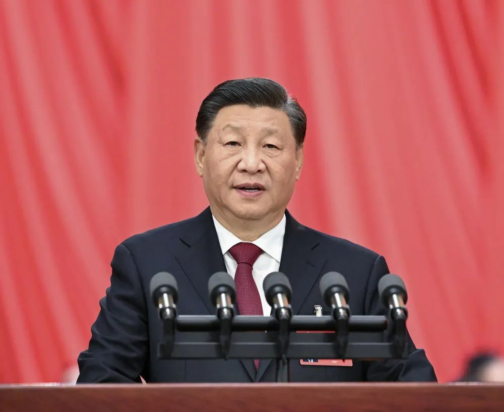 10月16日,习近平在中国共产党第二十次全国代表大会上作报告。.jpeg