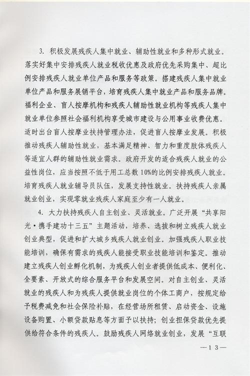 枣庄市残疾人事业十三五发展规划