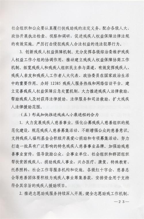 枣庄市残疾人事业十三五发展规划